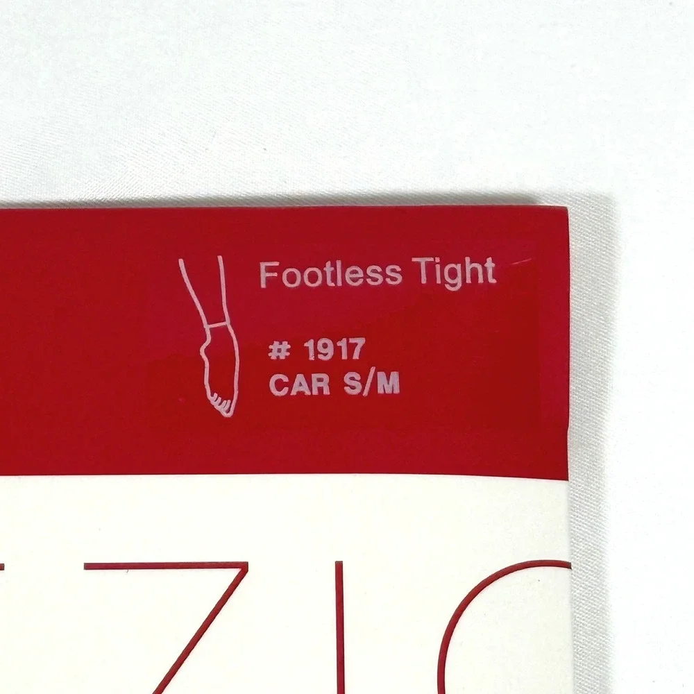 Capezio 1917 Ultra Soft Footless Tights Women S/M Caramel NIP Dance Yoga Ballet